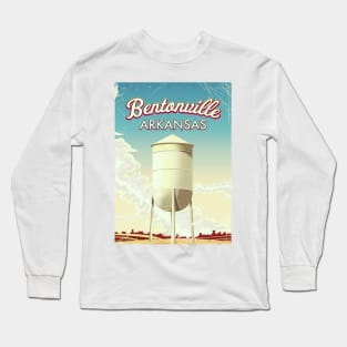 Bentonville, Arkansas travel poster Long Sleeve T-Shirt